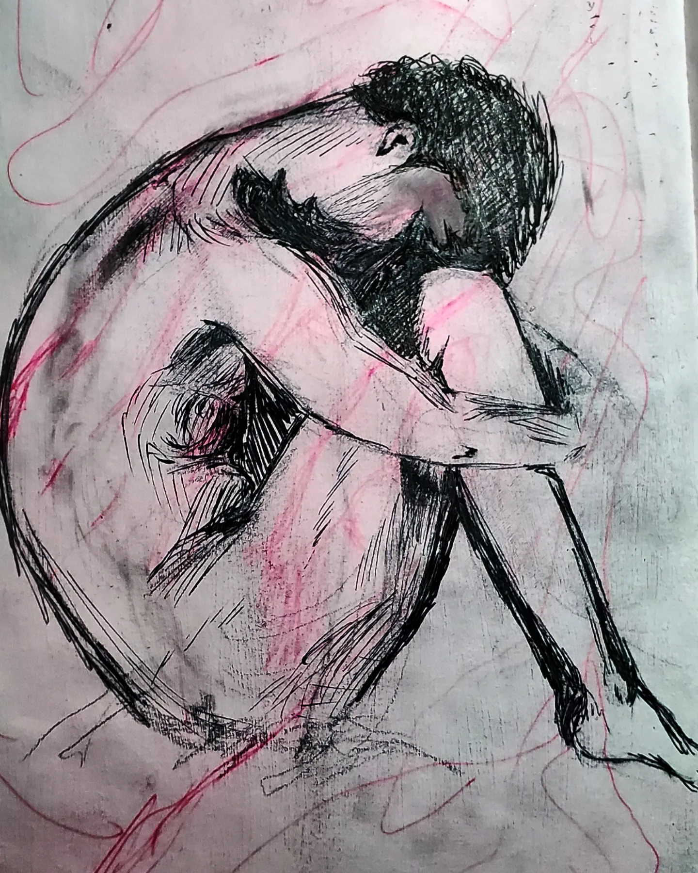 figure study 1 mix media